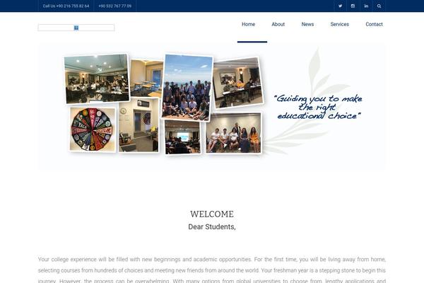 Site using U-course plugin