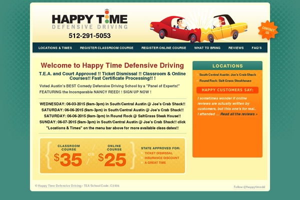 happytimedefensivedriving.com site used Happytime