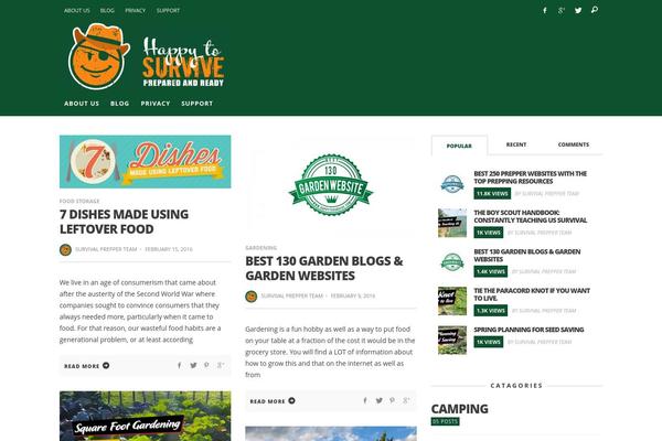 Sprout theme site design template sample