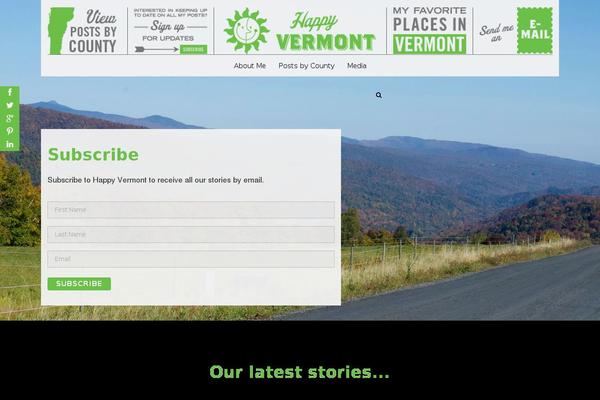 Gather theme site design template sample
