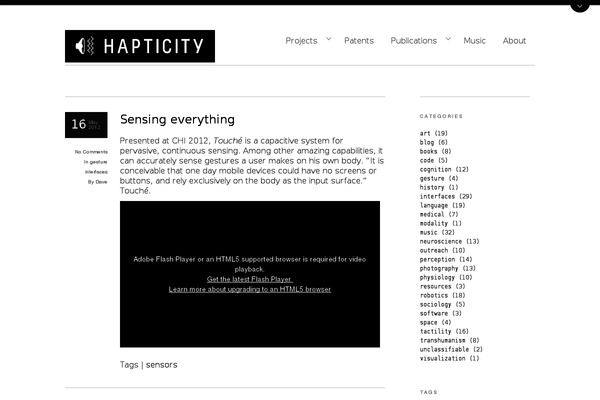 hapticity.net site used Themeforest-1049029-aware-responsive-wordpress-portfolio-theme