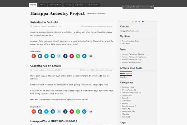 zBench theme site design template sample