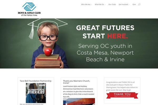 Divi theme site design template sample