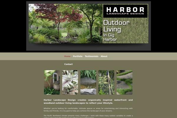 Landscape theme site design template sample