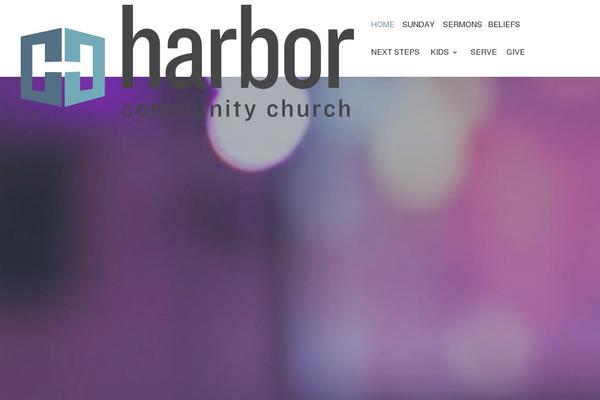 Harbor theme site design template sample
