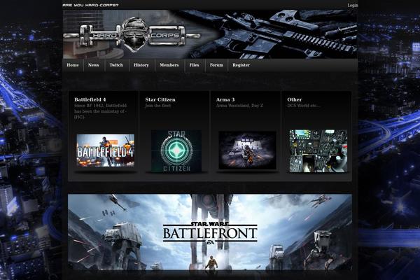 Supermassive theme site design template sample