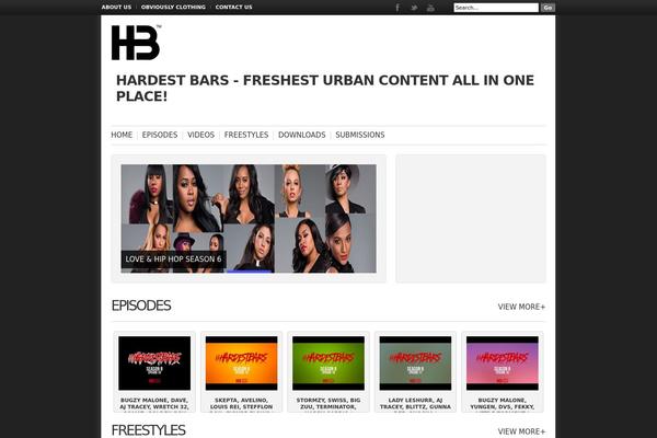 Hb theme site design template sample