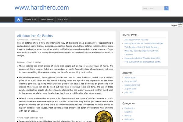 ShootingStar theme site design template sample