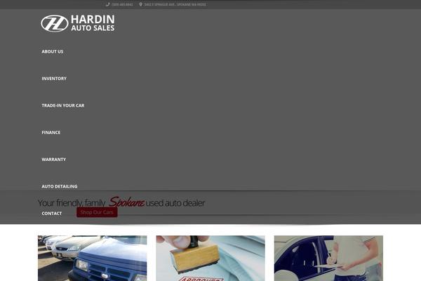 hardinsautosales.com site used Automotive Car Dealership Business WordPress Theme