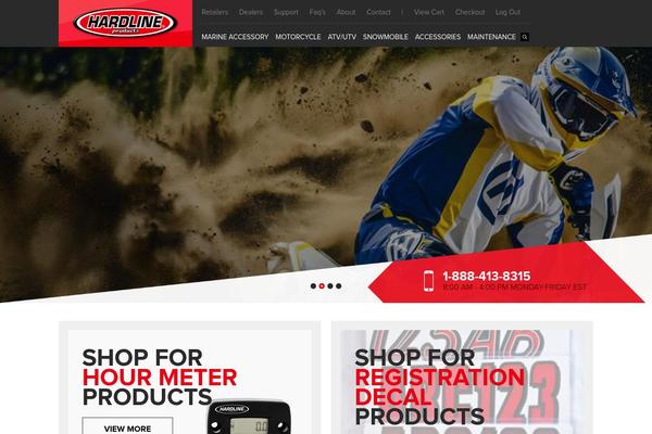 hardline theme websites examples