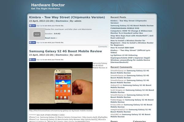 hardocto.com site used Daleri Sweet