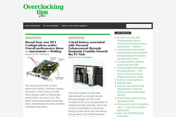 hardware-overclock.com site used Blog Start