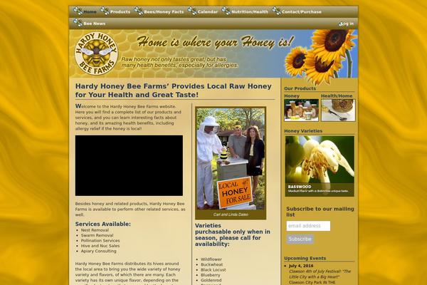 hardyhoney.com site used Weaver