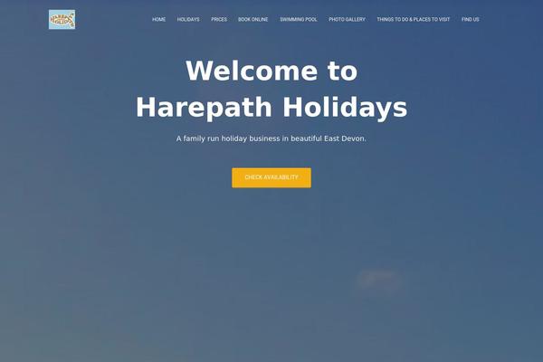 Hestia theme site design template sample