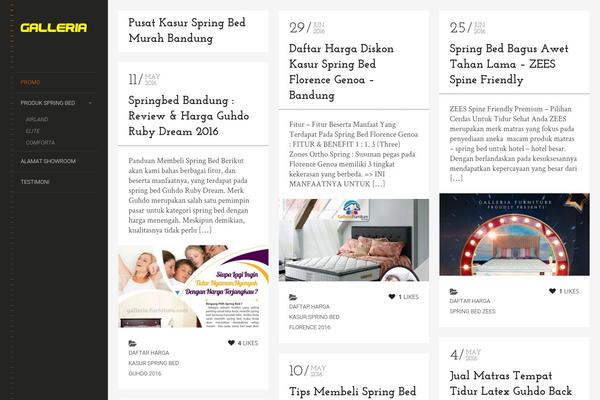 LENS theme site design template sample