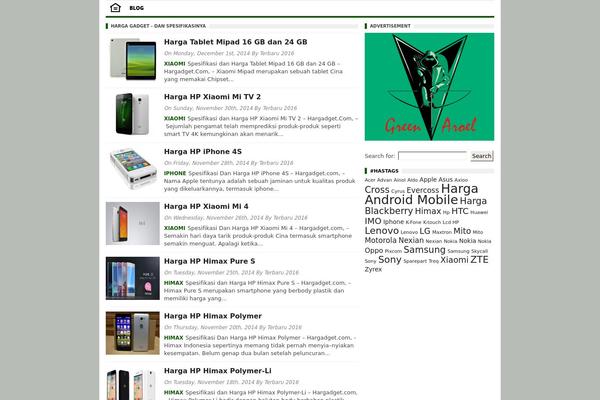 Flat728 theme site design template sample