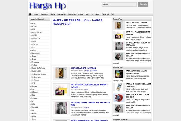 Do’a Ibu theme site design template sample