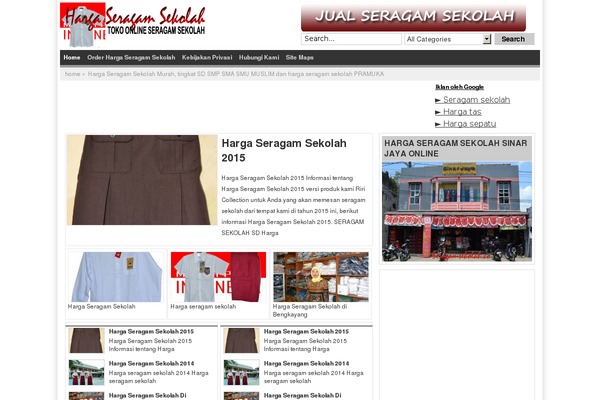 hargaseragamsekolah.com site used Tetap Semangat