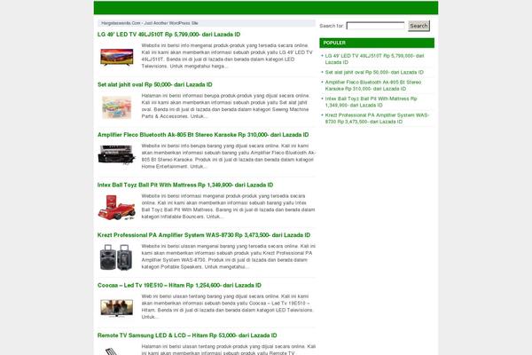 Wptoko theme site design template sample