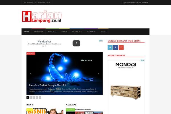 Wpberita theme site design template sample
