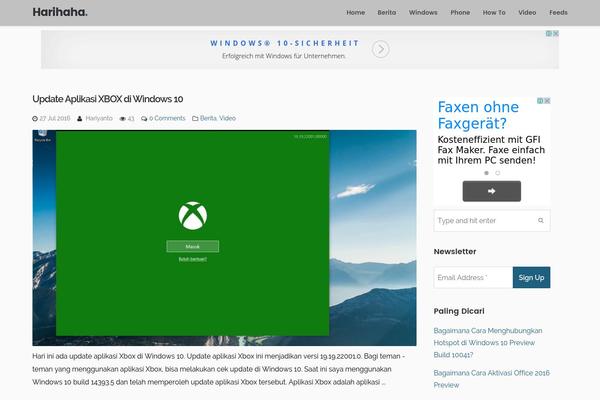 Flex Mag theme site design template sample