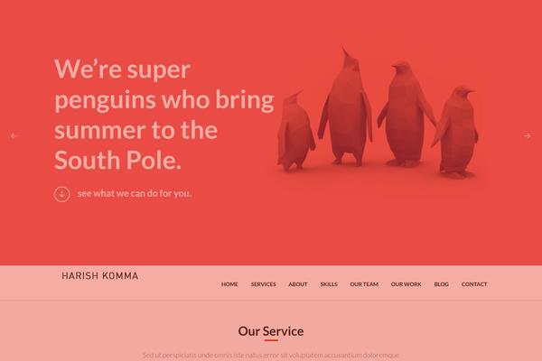 OneEngine theme site design template sample