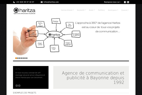 The Agency theme site design template sample