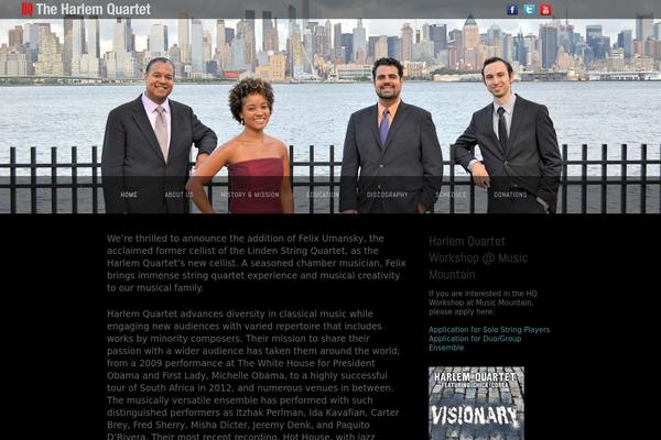 harlemquartet.com site used Stock-photography