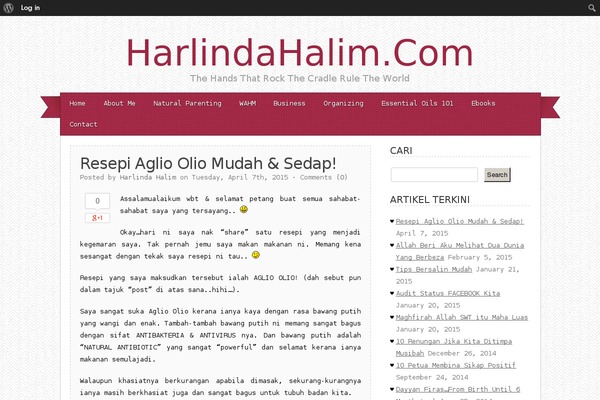 Site using Simple Follow Me Social Buttons Widget plugin