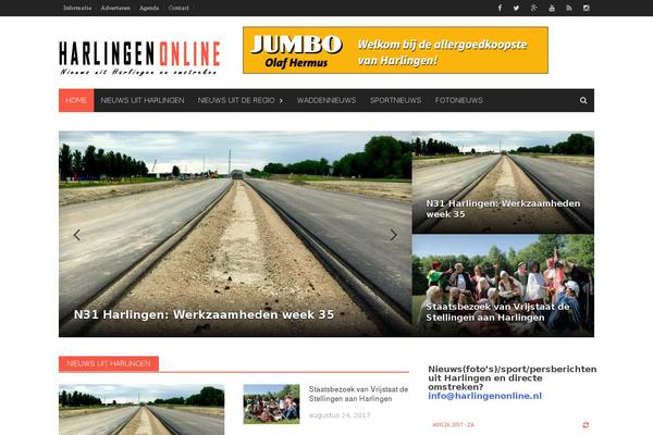 General News theme site design template sample