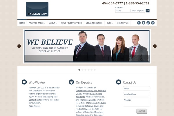 harmanlaw.com site used Flc