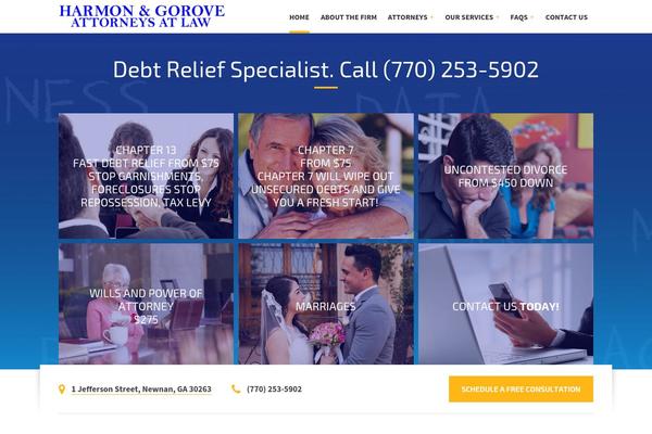 BlueCollar theme site design template sample
