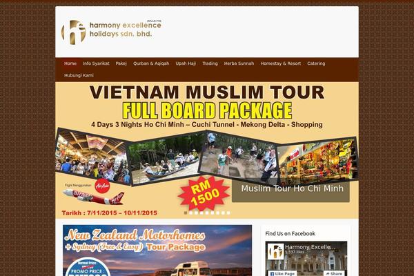 Travelify theme site design template sample