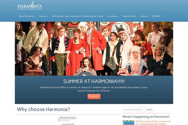 Roots theme site design template sample