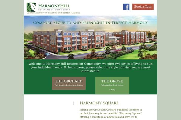 Harmony theme site design template sample