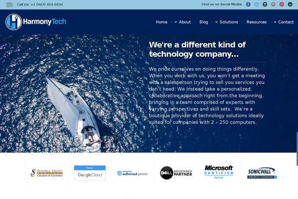 Zephyr theme site design template sample