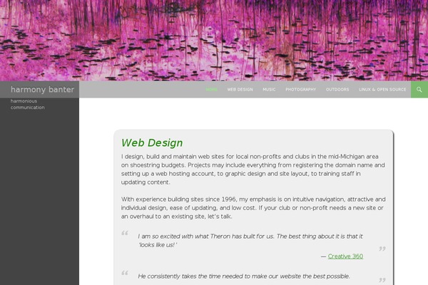 Site using Columns plugin