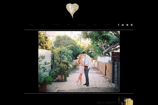Harmony theme site design template sample