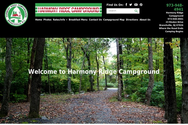 harmonyridge.com site used Camping