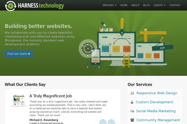 WordPress website example screenshot