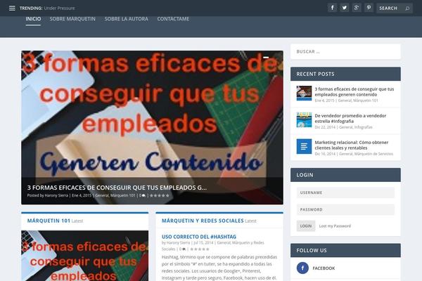Bold theme site design template sample