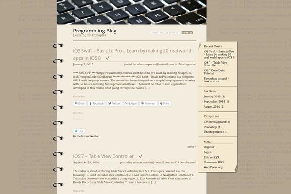 Sketchpad theme site design template sample