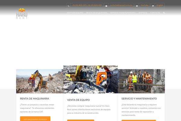 Construction theme site design template sample