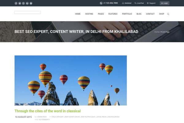 Arkahost theme site design template sample