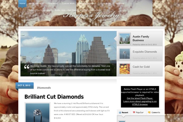 Glow theme site design template sample