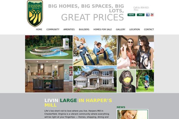 Harper theme site design template sample