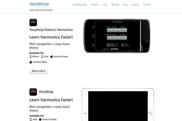 harpninja.com site used Appifywp_pro