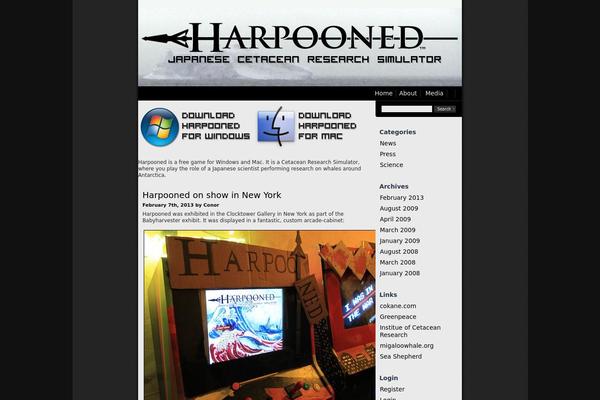 harpooned.org site used Darkdreams