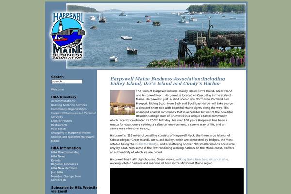 harpswellmaine.org site used Hba