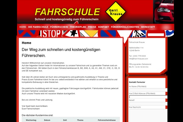 harri-krause.com site used Futuristica